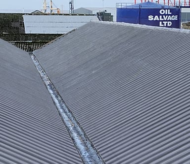 Asbestos roof repair