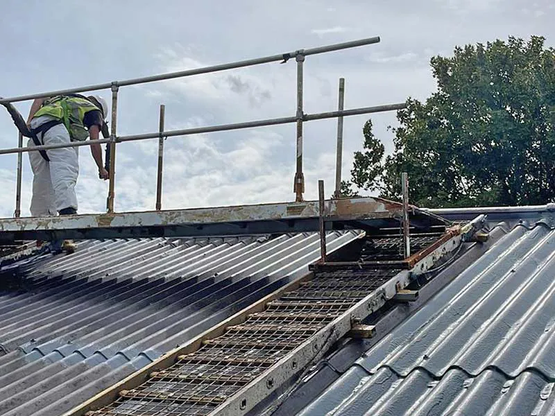 Industrial Asbestos Roof Repair 