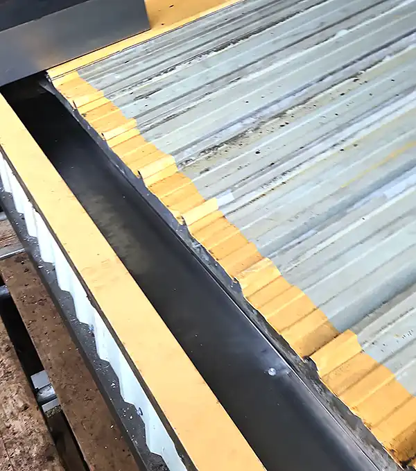 Industrial metal roof waterproofing